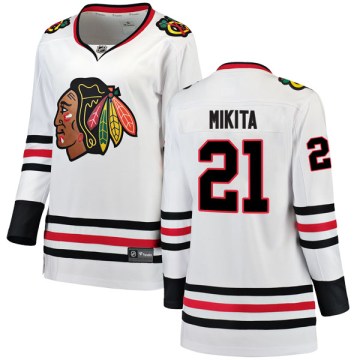 Fanatics Branded Chicago Blackhawks Women's Stan Mikita Breakaway White Away NHL Jersey