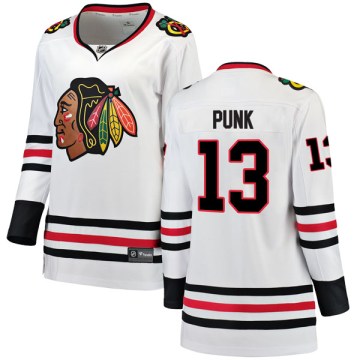 Fanatics Branded Chicago Blackhawks Women's CM Punk Breakaway White Away NHL Jersey