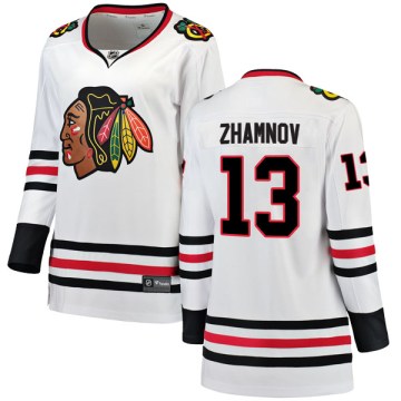 Fanatics Branded Chicago Blackhawks Women's Alex Zhamnov Breakaway White Away NHL Jersey