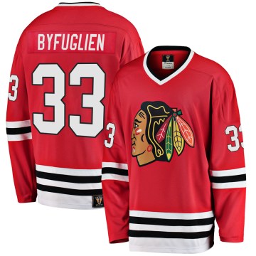 Fanatics Branded Chicago Blackhawks Youth Dustin Byfuglien Premier Red Breakaway Heritage NHL Jersey
