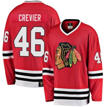 Fanatics Branded Chicago Blackhawks Youth Louis Crevier Premier Red Breakaway Heritage NHL Jersey