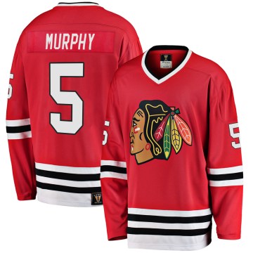 Fanatics Branded Chicago Blackhawks Youth Connor Murphy Premier Red Breakaway Heritage NHL Jersey