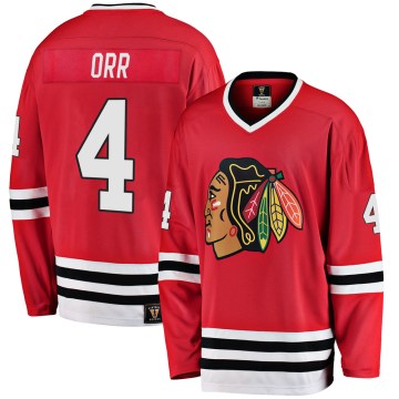 Fanatics Branded Chicago Blackhawks Youth Bobby Orr Premier Red Breakaway Heritage NHL Jersey