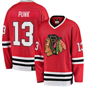 Fanatics Branded Chicago Blackhawks Youth CM Punk Premier Red Breakaway Heritage NHL Jersey
