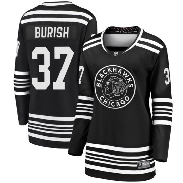 Fanatics Branded Chicago Blackhawks Women's Adam Burish Premier Black Breakaway Alternate 2019/20 NHL Jersey