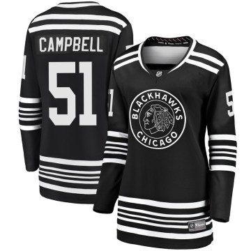 Fanatics Branded Chicago Blackhawks Women's Brian Campbell Premier Black Breakaway Alternate 2019/20 NHL Jersey