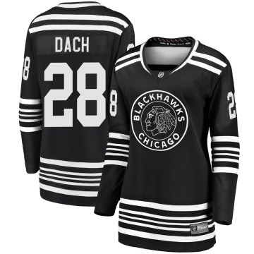 Fanatics Branded Chicago Blackhawks Women's Colton Dach Premier Black Breakaway Alternate 2019/20 NHL Jersey