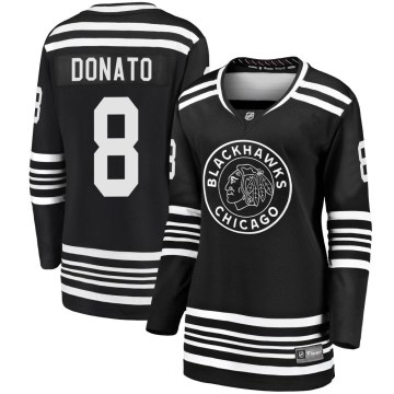 Fanatics Branded Chicago Blackhawks Women's Ryan Donato Premier Black Breakaway Alternate 2019/20 NHL Jersey