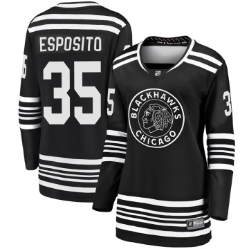 Fanatics Branded Chicago Blackhawks Women's Tony Esposito Premier Black Breakaway Alternate 2019/20 NHL Jersey