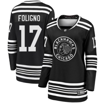 Fanatics Branded Chicago Blackhawks Women's Nick Foligno Premier Black Breakaway Alternate 2019/20 NHL Jersey