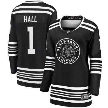 Fanatics Branded Chicago Blackhawks Women's Glenn Hall Premier Black Breakaway Alternate 2019/20 NHL Jersey