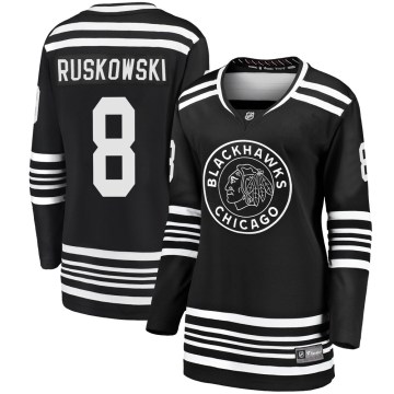 Fanatics Branded Chicago Blackhawks Women's Terry Ruskowski Premier Black Breakaway Alternate 2019/20 NHL Jersey