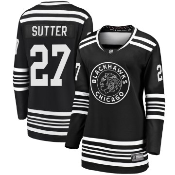 Fanatics Branded Chicago Blackhawks Women's Darryl Sutter Premier Black Breakaway Alternate 2019/20 NHL Jersey