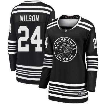 Fanatics Branded Chicago Blackhawks Women's Doug Wilson Premier Black Breakaway Alternate 2019/20 NHL Jersey