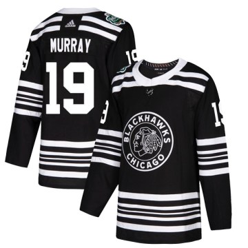 Adidas Chicago Blackhawks Youth Troy Murray Authentic Black 2019 Winter Classic NHL Jersey