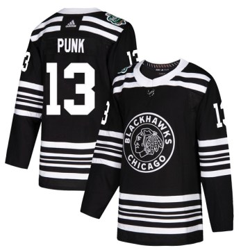 Adidas Chicago Blackhawks Youth CM Punk Authentic Black 2019 Winter Classic NHL Jersey