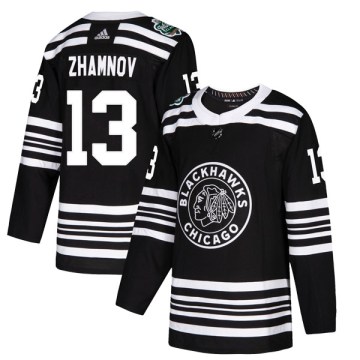 Adidas Chicago Blackhawks Youth Alex Zhamnov Authentic Black 2019 Winter Classic NHL Jersey