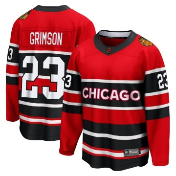 Fanatics Branded Chicago Blackhawks Men's Stu Grimson Breakaway Red Special Edition 2.0 NHL Jersey
