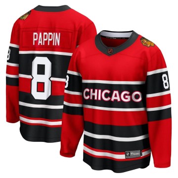 Fanatics Branded Chicago Blackhawks Men's Jim Pappin Breakaway Red Special Edition 2.0 NHL Jersey