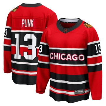 Fanatics Branded Chicago Blackhawks Men's CM Punk Breakaway Red Special Edition 2.0 NHL Jersey