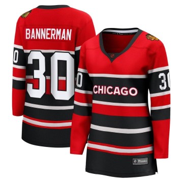 Fanatics Branded Chicago Blackhawks Women's Murray Bannerman Breakaway Red Special Edition 2.0 NHL Jersey