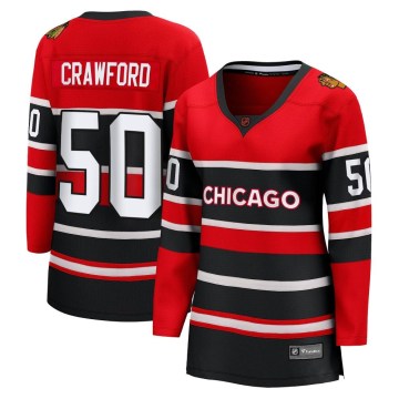 Fanatics Branded Chicago Blackhawks Women's Corey Crawford Breakaway Red Special Edition 2.0 NHL Jersey