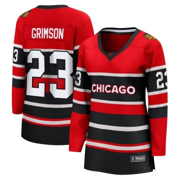 Fanatics Branded Chicago Blackhawks Women's Stu Grimson Breakaway Red Special Edition 2.0 NHL Jersey