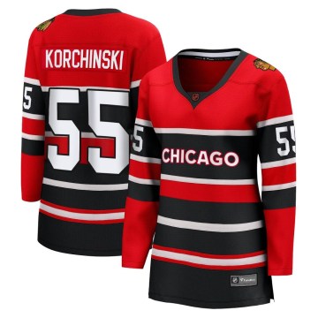 Fanatics Branded Chicago Blackhawks Women's Kevin Korchinski Breakaway Red Special Edition 2.0 NHL Jersey