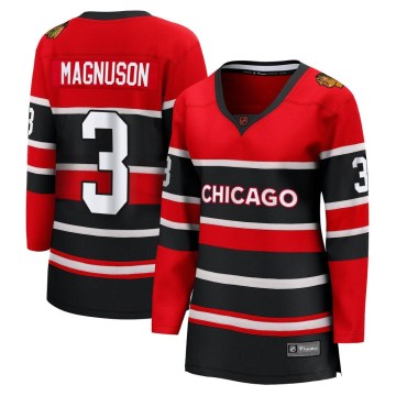 Fanatics Branded Chicago Blackhawks Women's Keith Magnuson Breakaway Red Special Edition 2.0 NHL Jersey