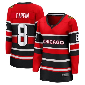 Fanatics Branded Chicago Blackhawks Women's Jim Pappin Breakaway Red Special Edition 2.0 NHL Jersey