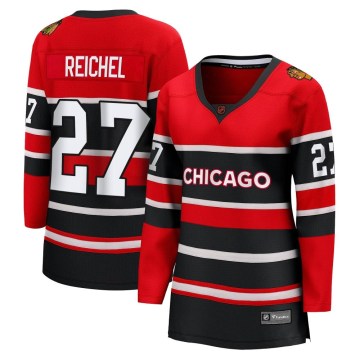 Fanatics Branded Chicago Blackhawks Women's Lukas Reichel Breakaway Red Special Edition 2.0 NHL Jersey