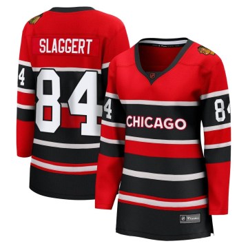 Fanatics Branded Chicago Blackhawks Women's Landon Slaggert Breakaway Red Special Edition 2.0 NHL Jersey