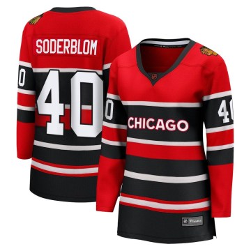 Fanatics Branded Chicago Blackhawks Women's Arvid Soderblom Breakaway Red Special Edition 2.0 NHL Jersey