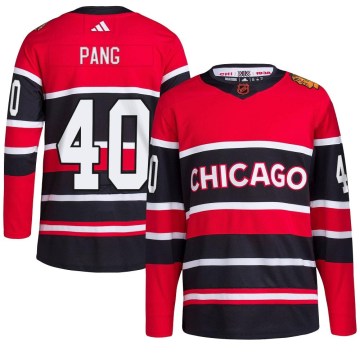 Adidas Chicago Blackhawks Youth Darren Pang Authentic Red Reverse Retro 2.0 NHL Jersey