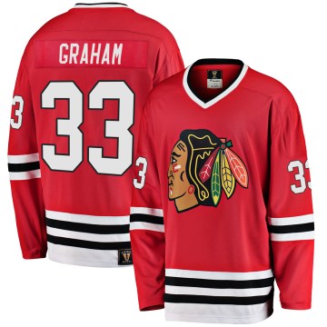 Fanatics Branded Chicago Blackhawks Men's Dirk Graham Premier Red Breakaway Heritage NHL Jersey