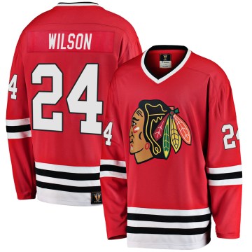 Fanatics Branded Chicago Blackhawks Men's Doug Wilson Premier Red Breakaway Heritage NHL Jersey