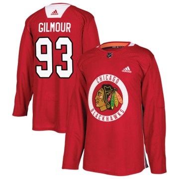 Adidas Chicago Blackhawks Youth Doug Gilmour Authentic Red Home Practice NHL Jersey