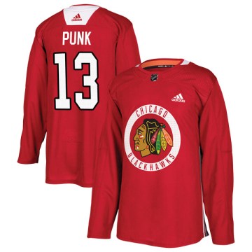 Adidas Chicago Blackhawks Youth CM Punk Authentic Red Home Practice NHL Jersey