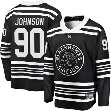 Fanatics Branded Chicago Blackhawks Youth Tyler Johnson Premier Black Breakaway Alternate 2019/20 NHL Jersey