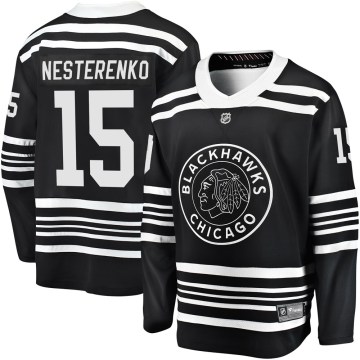 Fanatics Branded Chicago Blackhawks Youth Eric Nesterenko Premier Black Breakaway Alternate 2019/20 NHL Jersey