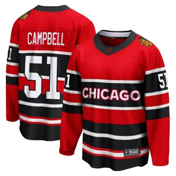 Fanatics Branded Chicago Blackhawks Youth Brian Campbell Breakaway Red Special Edition 2.0 NHL Jersey