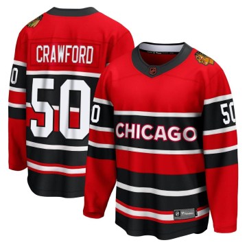 Fanatics Branded Chicago Blackhawks Youth Corey Crawford Breakaway Red Special Edition 2.0 NHL Jersey