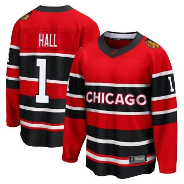 Fanatics Branded Chicago Blackhawks Youth Glenn Hall Breakaway Red Special Edition 2.0 NHL Jersey