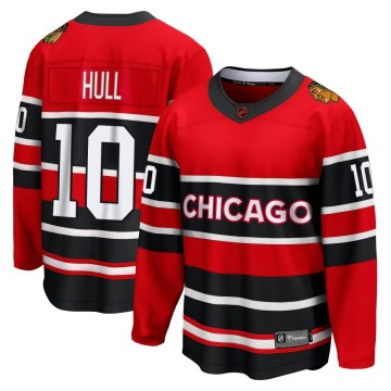 Fanatics Branded Chicago Blackhawks Youth Dennis Hull Breakaway Red Special Edition 2.0 NHL Jersey
