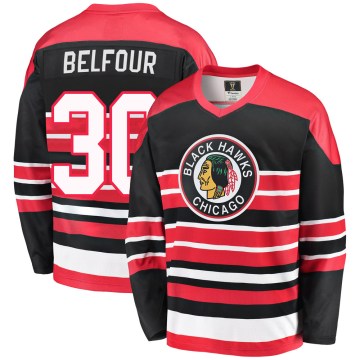 Fanatics Branded Chicago Blackhawks Men's ED Belfour Premier Red/Black Breakaway Heritage NHL Jersey