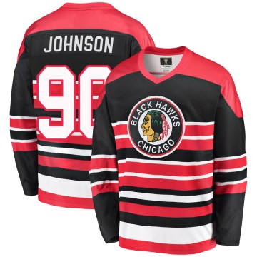 Fanatics Branded Chicago Blackhawks Men's Tyler Johnson Premier Red/Black Breakaway Heritage NHL Jersey