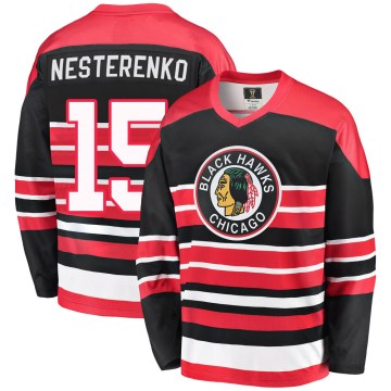Fanatics Branded Chicago Blackhawks Men's Eric Nesterenko Premier Red/Black Breakaway Heritage NHL Jersey
