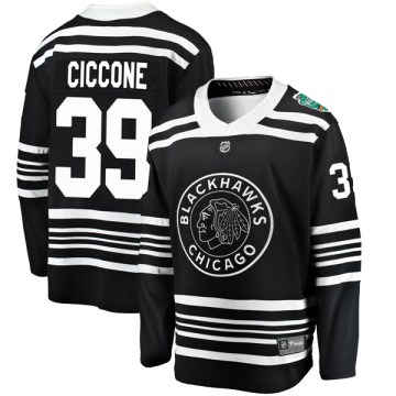 Fanatics Branded Chicago Blackhawks Youth Enrico Ciccone Breakaway Black 2019 Winter Classic NHL Jersey