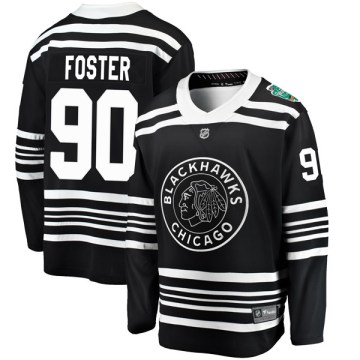 Fanatics Branded Chicago Blackhawks Youth Scott Foster Breakaway Black 2019 Winter Classic NHL Jersey