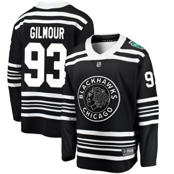 Fanatics Branded Chicago Blackhawks Youth Doug Gilmour Breakaway Black 2019 Winter Classic NHL Jersey